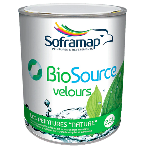 Peinture écologique intérieure Peinture veloutée écologique Peinture durable facile nettoyage Peinture bas carbone intérieur Peinture HQE BREEAM LEED Peinture Soframap écologique Peinture intérieure veloutée Peinture respectueuse environnement Peinture blanche veloutée Peinture acrylique biosourcée
