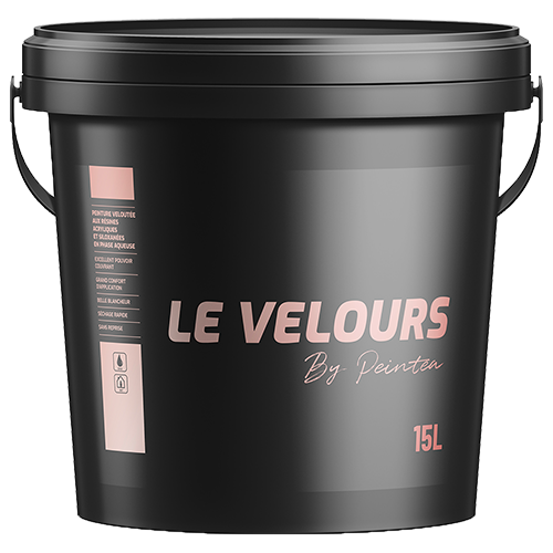 Peinture intérieure veloutée Peinture acrylique siloxanée Finition velours mur et plafond Peinture écologique faible COV Rénovation intérieure de luxe Peinture durable facile à nettoyer Peinture blanche haut de gamme Décoration intérieure moderne Peinture toutes teintes disponibles Revêtement mural élégant et respirant