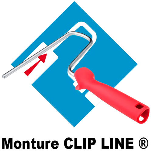 Monture de peinture ergonomique Outil de peinture polyvalent Monture rouleau rapide Poignée confort peinture Tige galvanisée monture peinture Monture Clip Polypro peinture Accessoire peinture professionnel Monture peinture perchable Outil peinture précision Monture rouleau 250 mm qualité